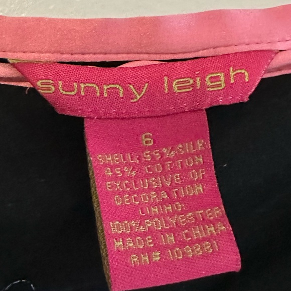 Sunny Leigh Black Skirt with Colorful Floral Accents - Picture 3 of 3